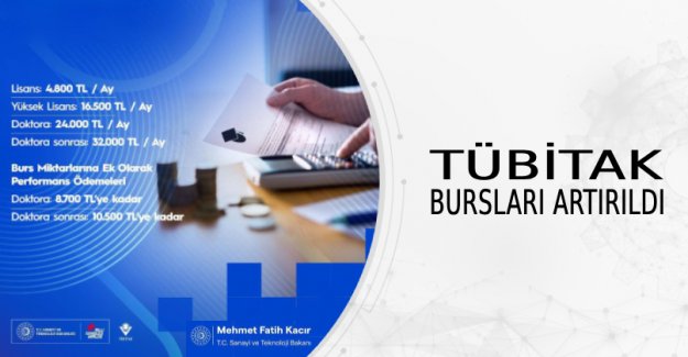 TÜBİTAK Bursları Artırıldı