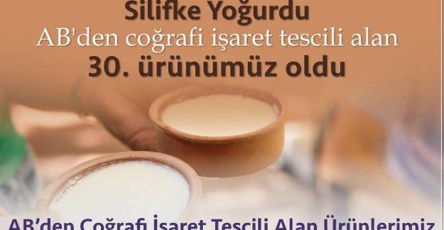 Silifke yoğurdu AB'den coğrafi işaret tescili aldı